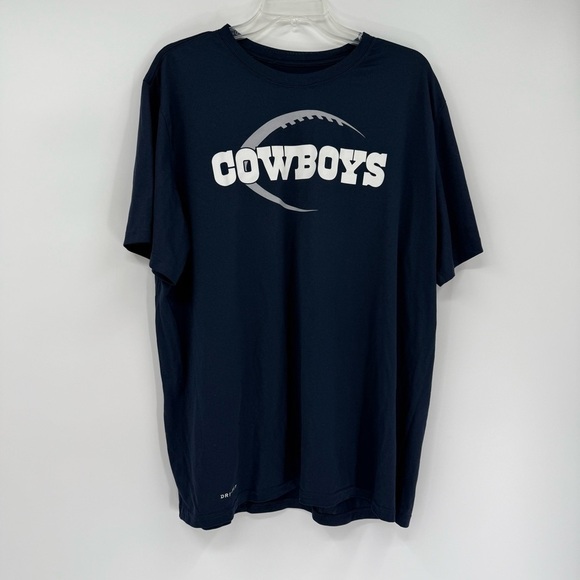 Dallas Cowboys T-Shirt Mens XXL Blue The Nike Tee NFL Onfield Apparel Dri Fit - Picture 8 of 8